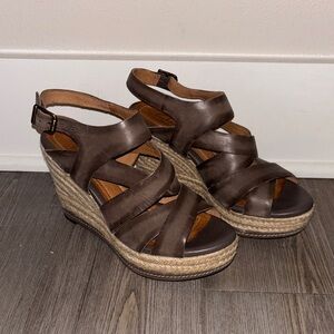 Clarks Indigo Amelia Drift espadrille Wedge Sandal Women’s 6